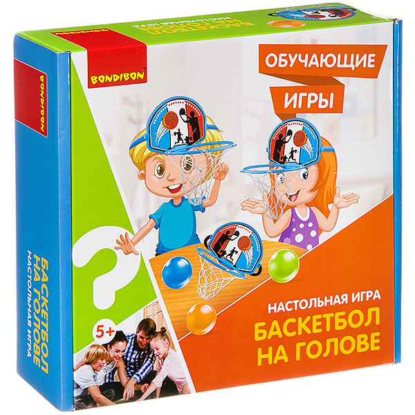 Обучающие игры Bondibon Настольная игра «БАСКЕТБОЛ НА ГОЛОВЕ», BOX 22?21?6,5 см Обучающие игры Bondibon Настольная игра «БАСКЕТБОЛ НА ГОЛОВЕ», BOX 22?21?6,5 см
