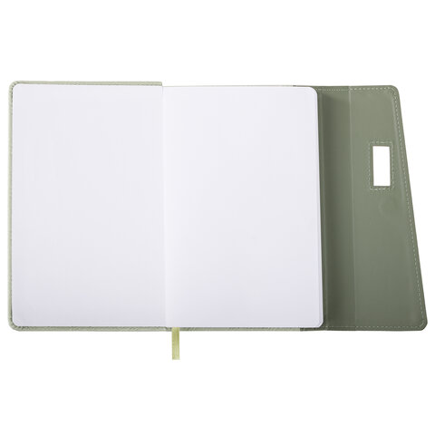 Ежедневник недатированный А5 145х215 мм, BRAUBERG "Stitch", под кожу,