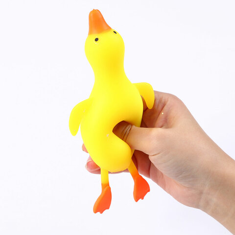 Игрушка-антистресс "ГУСЬ", 17 см, желтый, дисплей, JOLLY JOT (ДЖОЛЛИ