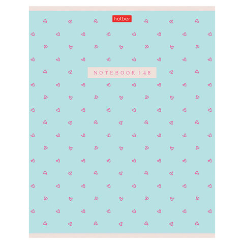 Тетрадь А5 48 л., HATBER, скоба, клетка, обложка картон, тиснение, LOVE IS... Тетрадь А5 48 л., HATBER, скоба, клетка, обложка картон, тиснение, LOVE IS...