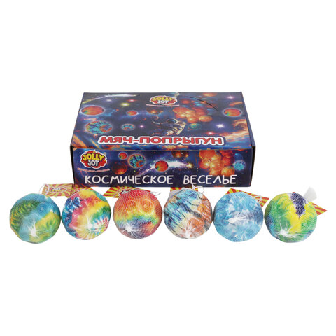 Мяч-попрыгун КОСМОС, 6 см, полиуретан, ассорти, 6 цветов, JOLLY JOT (ДЖОЛЛИ Мяч-попрыгун КОСМОС, 6 см, полиуретан, ассорти, 6 цветов, JOLLY JOT (ДЖОЛЛИ