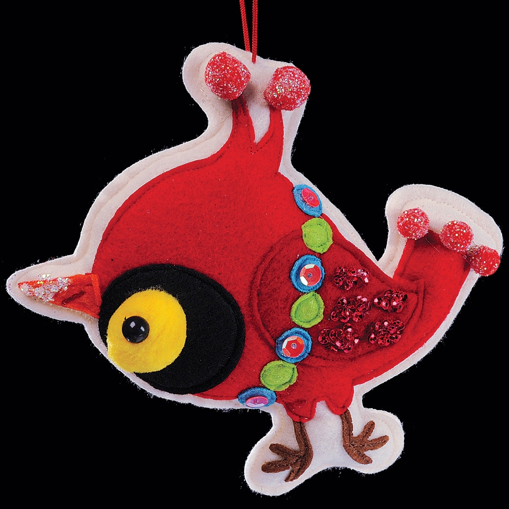 Украшение ErichKrause Птичка красная 13см Украшение ErichKrause Птичка красная 13см