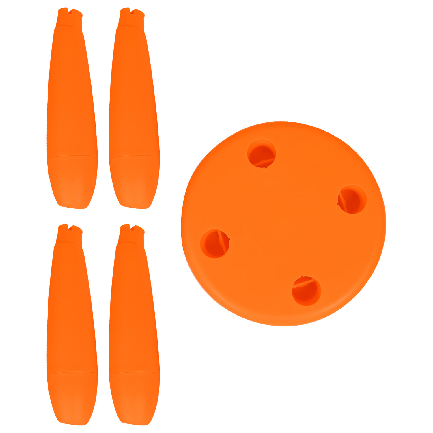 Табурет детский МАМОНТ оранжевый, от 2 до 7 лет, безвредный пластик,