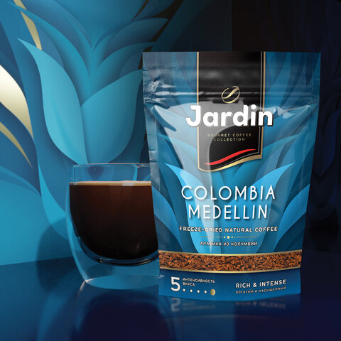 Кофе растворимый JARDIN "Colombia medellin", сублимированный, 150 г,