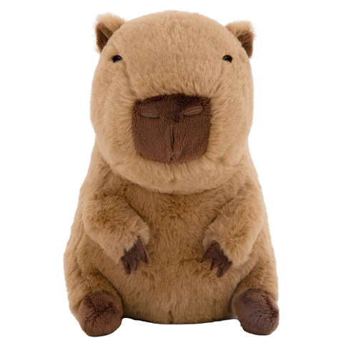 Игрушка мягкая "Капибара", 20 см, цвет коричневый, WOOZOO (ВУЗУ),