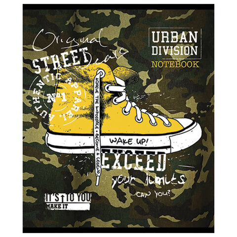 Тетрадь А5, 48 л., ПЗБМ, скоба, клетка, Soft Touch, конгрев, выборочный лак,