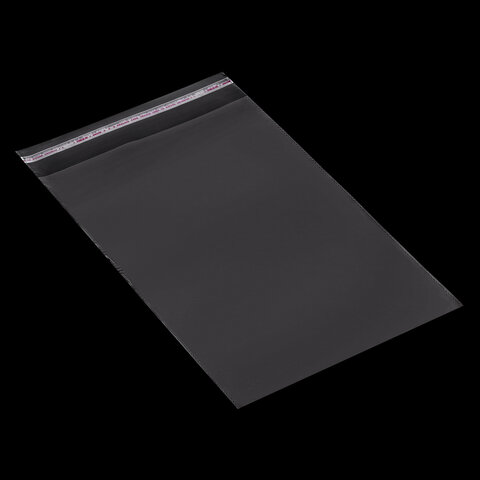 Пакет БОПП с клеевым клапаном, КОМПЛЕКТ 100 шт., 20х30+4 см, толщина 30 мкм, с