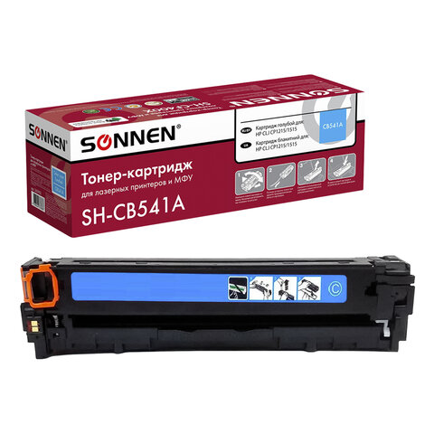 Картридж лазерный SONNEN (SH-CB541A) для HP СLJ CP1215/1515 ВЫСШЕЕ КАЧЕСТВО