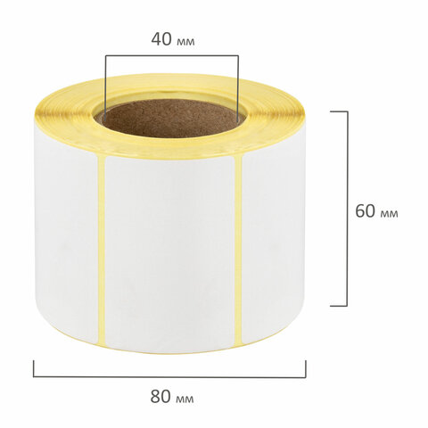 Этикетки термотрансферные, ПОЛУГЛЯНЕЦ, 58х40 мм, 700 этикеток в ролике, 111974 Этикетки термотрансферные, ПОЛУГЛЯНЕЦ, 58х40 мм, 700 этикеток в ролике, 111974