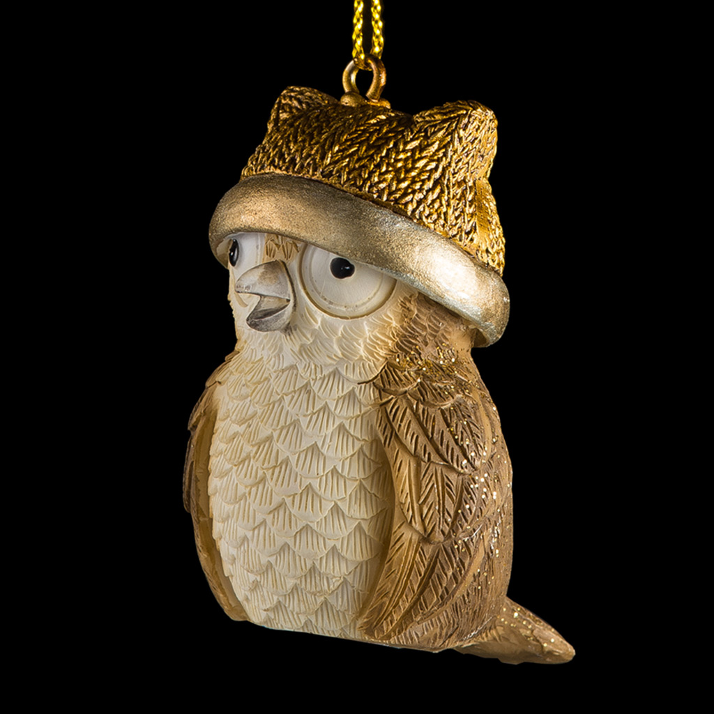Украшение ErichKrause Decor® Сова золотая 5.5см Украшение ErichKrause Decor® Сова золотая 5.5см