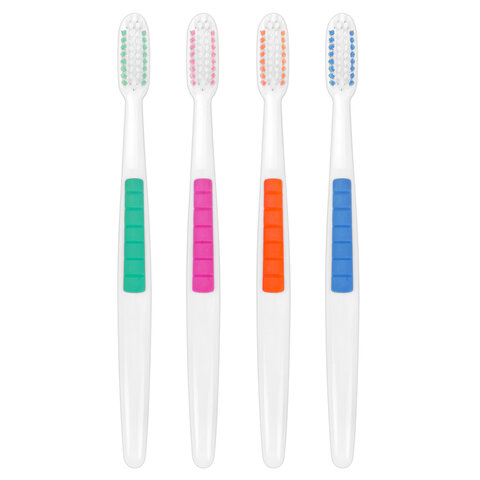 Зубная щетка жесткая CLASSIC WHITENING, безопасное отбеливание, КОМПЛЕКТ 8 шт.,