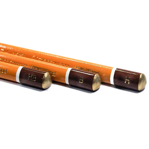 Карандаши чернографитные KOH-I-NOOR "1580", НАБОР 3 шт., B-H, без