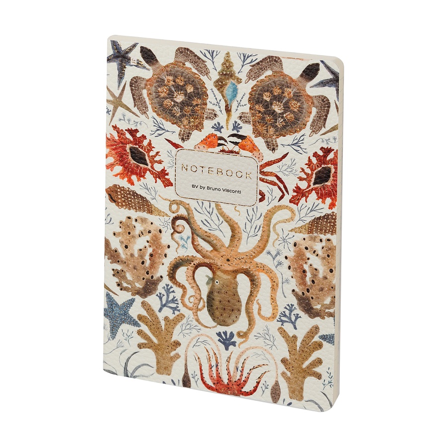 ТЕТРАДЬ А5 ИЗ ЭКОКОЖИ, "FAUNA.DEEP SEA" 60 Л. ЛИНЕЙКА ТЕТРАДЬ А5 ИЗ ЭКОКОЖИ, "FAUNA.DEEP SEA" 60 Л. ЛИНЕЙКА