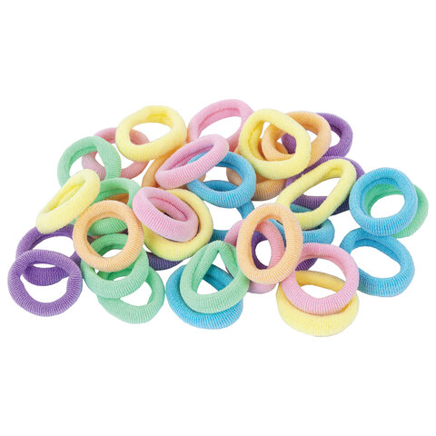 Резинки для волос НАБОР 35 шт., мягкие, маленькие, разные цвета, MONTE VITA Резинки для волос НАБОР 35 шт., мягкие, маленькие, разные цвета, MONTE VITA