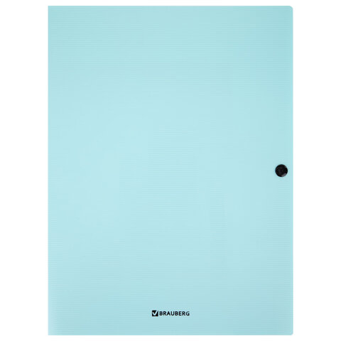 Папка на кнопке пластиковая BRAUBERG "PASTEL", А4, 3 клапана, 600 мкм, Папка на кнопке пластиковая BRAUBERG "PASTEL", А4, 3 клапана, 600 мкм,