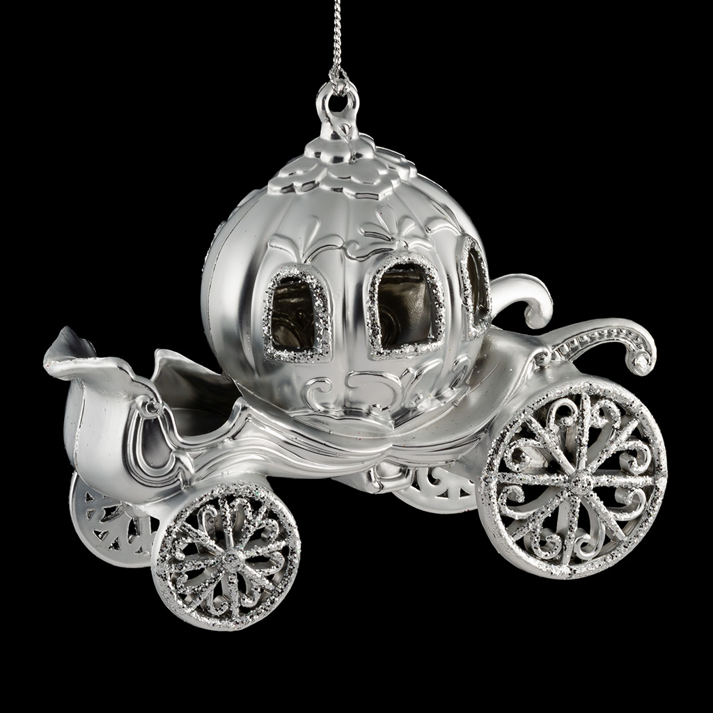 Украшение ErichKrause Decor Карета серебряная 11.5см Украшение ErichKrause Decor Карета серебряная 11.5см