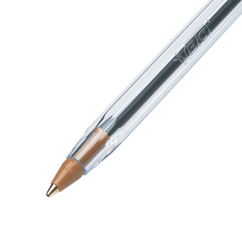 Ручки шариковые BIC, набор 4 шт., "Cristal Original", пластиковая