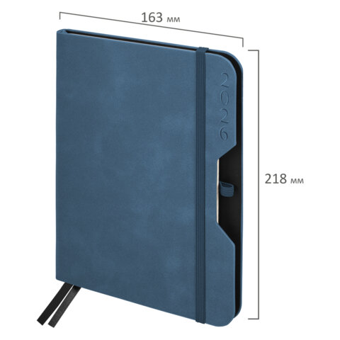 Ежедневник датированный 2026, А5, 151х213 мм, BRAUBERG "Note", под