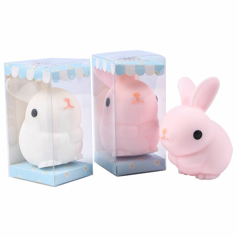 Игрушка-антистресс "ЗАЙЧИК-УШАСТИК", 9х7 см, ассорти, 2 цвета, JOLLY Игрушка-антистресс "ЗАЙЧИК-УШАСТИК", 9х7 см, ассорти, 2 цвета, JOLLY