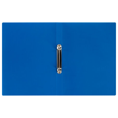 Папка на 2 кольцах А4 BRAUBERG UNIVERSAL, 25 мм, синяя, до 170 листов, 0,5 мм,
