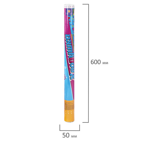 Хлопушка пневматическая 60 см "XXL ЗВЕЗДЫ", фольга, ассорти, ЗОЛОТАЯ Хлопушка пневматическая 60 см "XXL ЗВЕЗДЫ", фольга, ассорти, ЗОЛОТАЯ