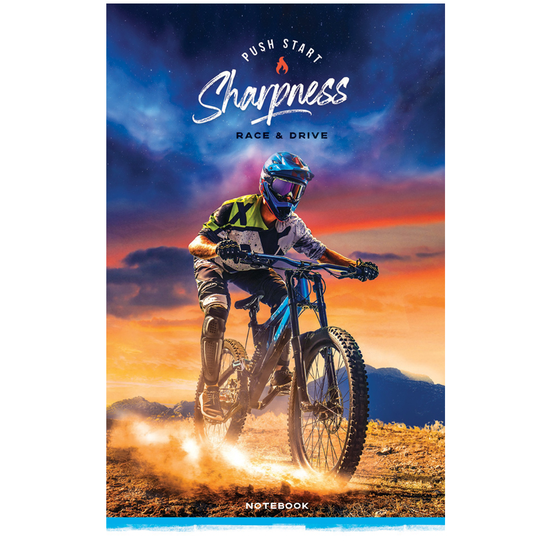 Блокнот А6 24л. на скрепке ArtSpace "Extreme racing"