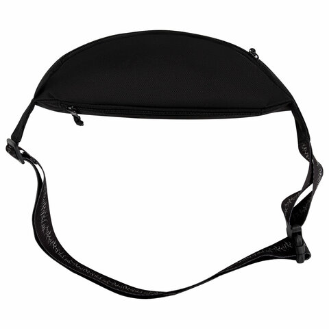 Сумка на пояс HEIKKI RIO (ХЕЙКИ), два отделения, регулируемый ремень, черная с