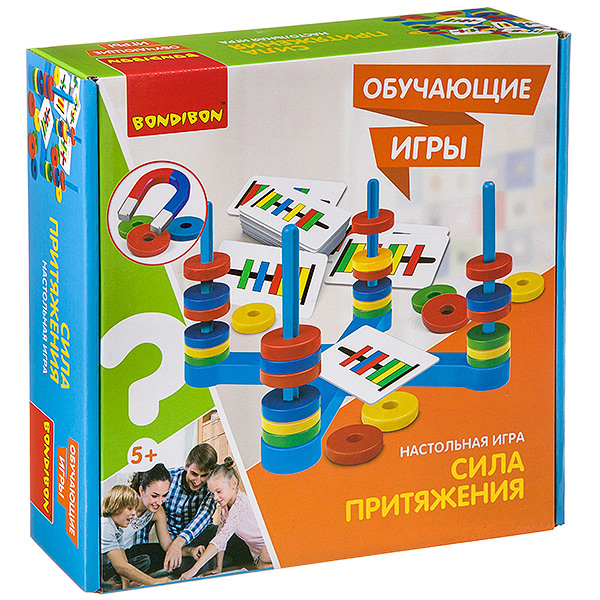 Обучающие игры Bondibon Настольная игра «СИЛА ПРИТЯЖЕНИЯ», BOX 25,5x6,5x25,5 см Обучающие игры Bondibon Настольная игра «СИЛА ПРИТЯЖЕНИЯ», BOX 25,5x6,5x25,5 см