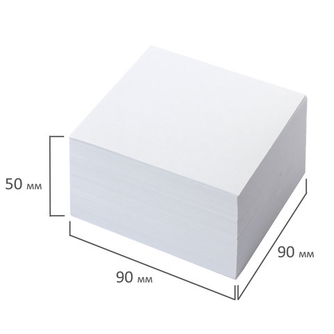 Блок для записей ОФИСМАГ непроклеенный, куб 9х9х5 см, белый, белизна 95-98%,