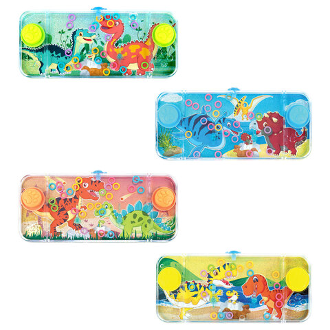 Водная игра ДИНОЗАВРИКИ, 15х7 см, колечки, ассорти, 4 вида, JOLLY JOT (ДЖОЛЛИ