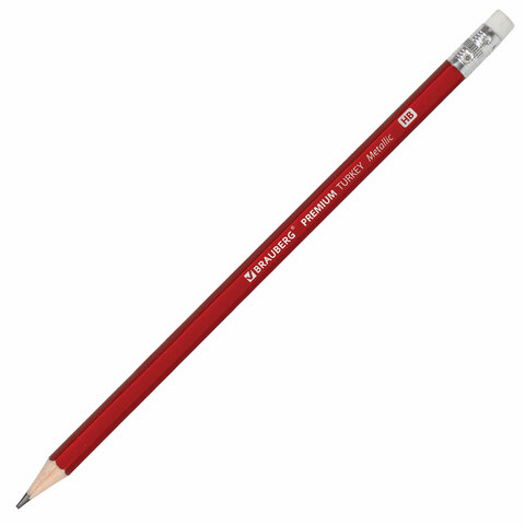 Карандаш чернографитный BRAUBERG "PREMIUM TURKEY", 1 шт.,