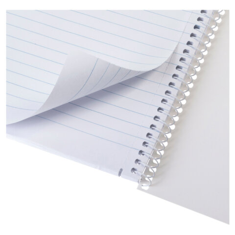 Тетрадь А4 96 л., HATBER, спираль, линия, матовая ламинация, тиснение,