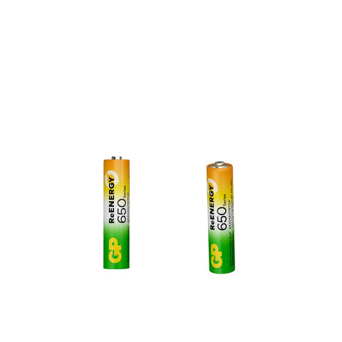 Батарейки аккумуляторные GP ReEnergy Ni-Mh мизинчиковые КОМПЛЕКТ 2 шт., ААА