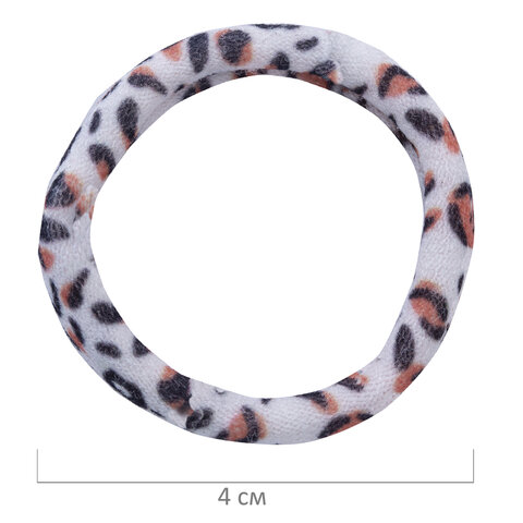 Резинки для волос НАБОР 6 шт., мягкие, средние, с принтом, MONTE VITA (МОНТЕ Резинки для волос НАБОР 6 шт., мягкие, средние, с принтом, MONTE VITA (МОНТЕ