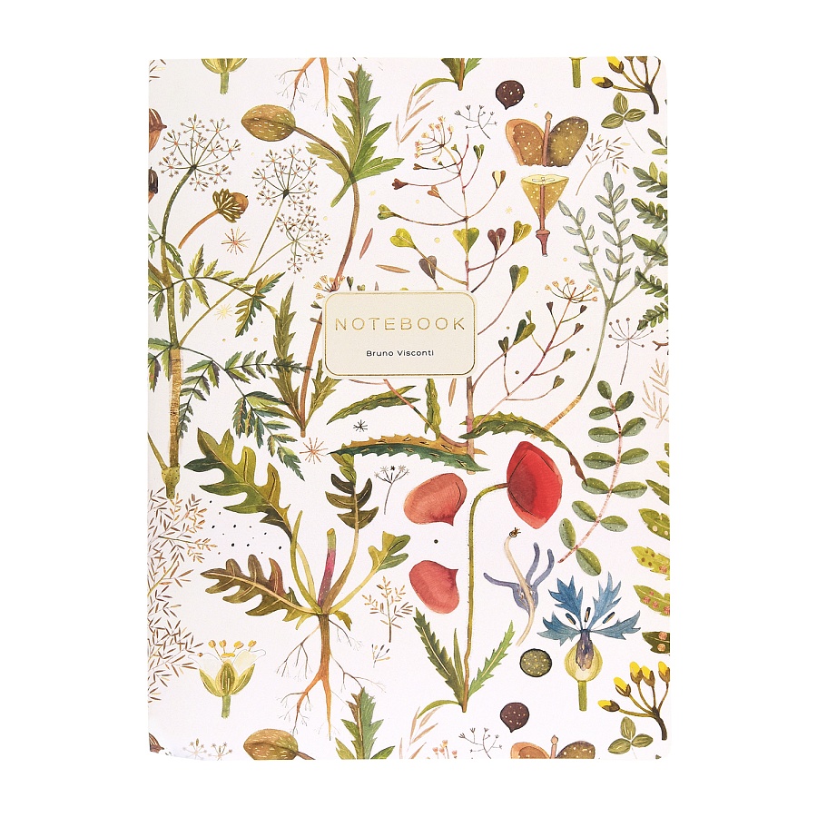 ТЕТРАДЬ B5, Bruno Visconti "FLORA.ЛУГОВЫЕ ТРАВЫ" 60л. клетка ТЕТРАДЬ B5, Bruno Visconti "FLORA.ЛУГОВЫЕ ТРАВЫ" 60л. клетка