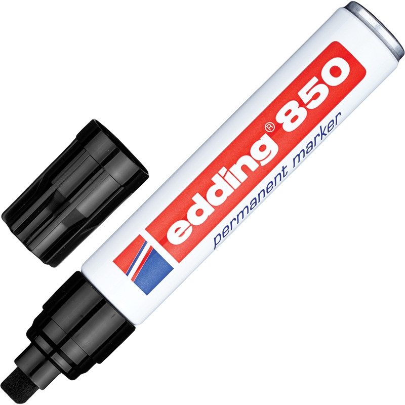 Маркер перманентный EDDING E-850/1 черный 5-16мм клиновид. наконеч. штр. Маркер перманентный EDDING E-850/1 черный 5-16мм клиновид. наконеч. штр.
