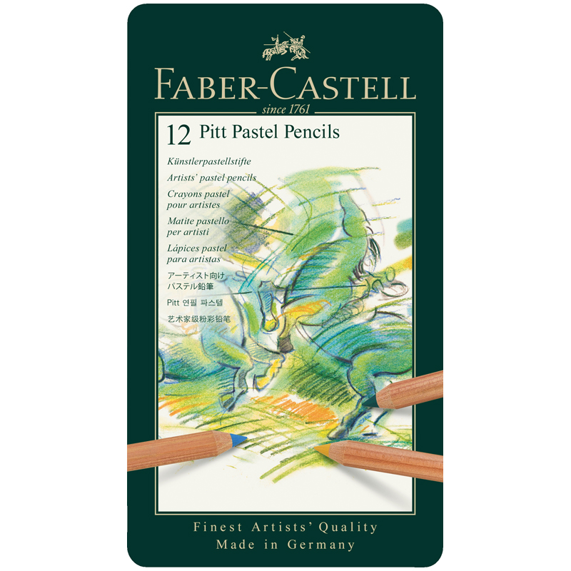Пастельные карандаши Faber-Castell "Pitt Pastel" 12цв., метал. коробка Пастельные карандаши Faber-Castell "Pitt Pastel" 12цв., метал. коробка