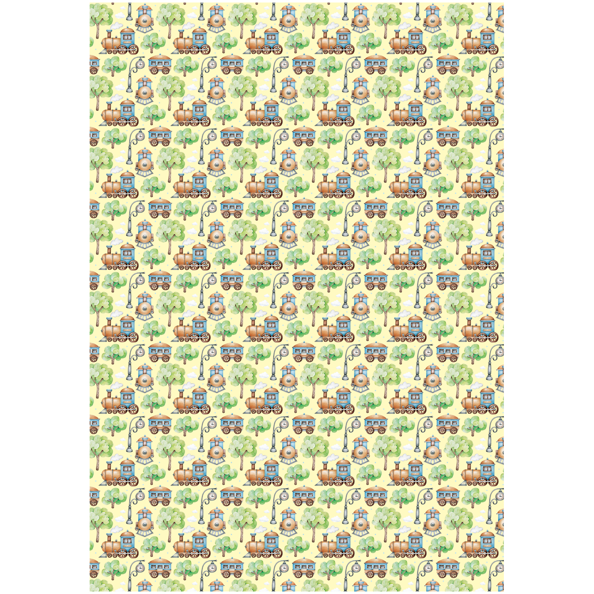 Упаковочная бумага глянцевая 70*100см, MESHU "Мир техники", 80г/м2,