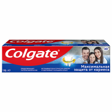 Зубная паста 100 мл COLGATE "Свежая мята", защита от кариеса, с