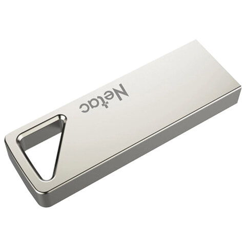 Флеш-диск 32GB NETAC U326, USB 2.0, металлический корпус, серебристый,
