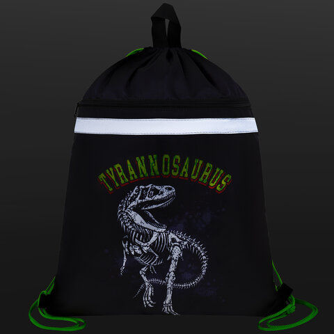 Мешок для обуви BRAUBERG, с петлей, светоотражающая полоса, 2 отделения, 46х36