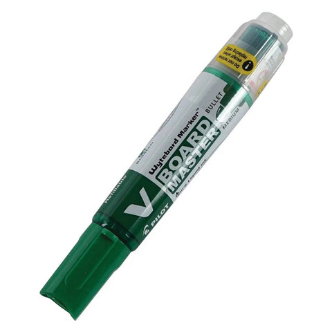 Маркер стираемый для белой доски ЗЕЛЕНЫЙ, PILOT "V-BOARD MASTER", 4 Маркер стираемый для белой доски ЗЕЛЕНЫЙ, PILOT "V-BOARD MASTER", 4