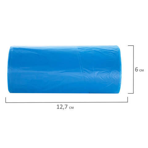 Мешки для мусора с ручками LAIMA ULTRA 35 л, синие, 30 шт., прочные, ПНД 8,5