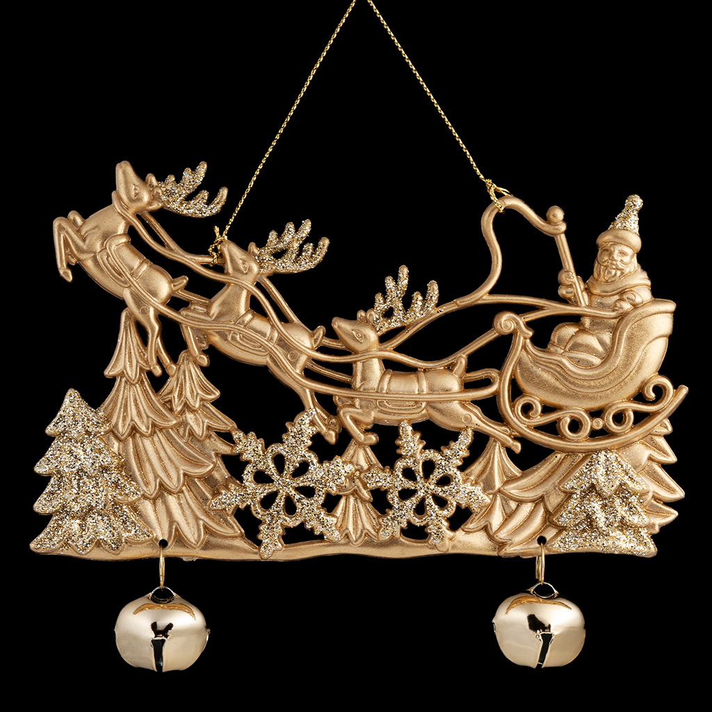 Украшение ErichKrause Decor Упряжка Деда Мороза 14см Украшение ErichKrause Decor Упряжка Деда Мороза 14см