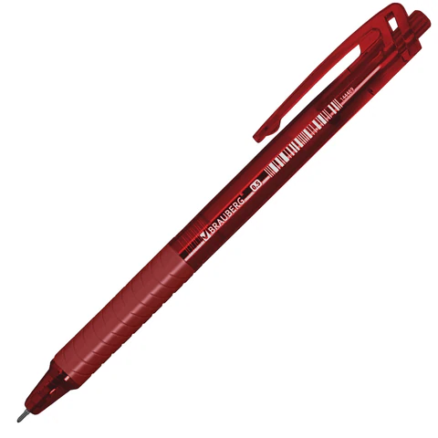 Ручка шариковая автоматическая с грипом BRAUBERG "CLASSIC DARK COLOR",