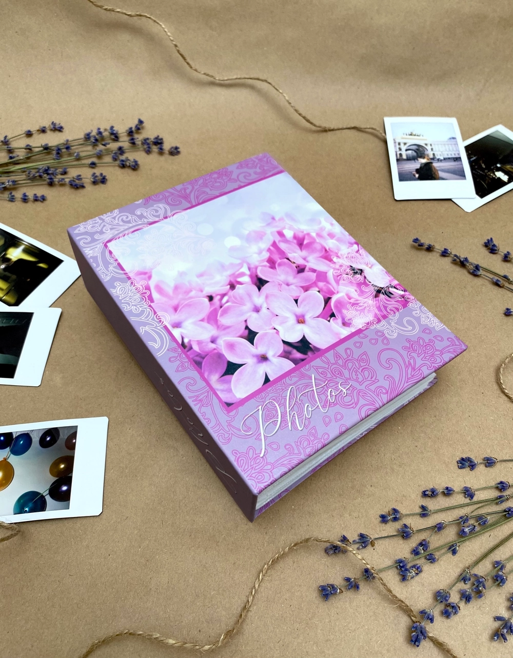 Фотоальбом на 100 фото 10х15 см, листы пластик. Bloom: lilac