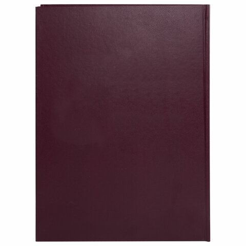Книга учета 96 л., клетка, твердая, бумвинил, офсет, наклейка, А4 (200х290 мм),