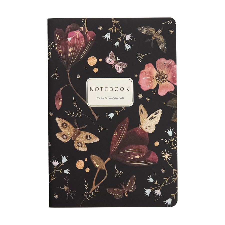 ТЕТРАДЬ А5, Bruno Visconti "FAUNA.Бабочки.Ночные цветы", 40л. линейка ТЕТРАДЬ А5, Bruno Visconti "FAUNA.Бабочки.Ночные цветы", 40л. линейка