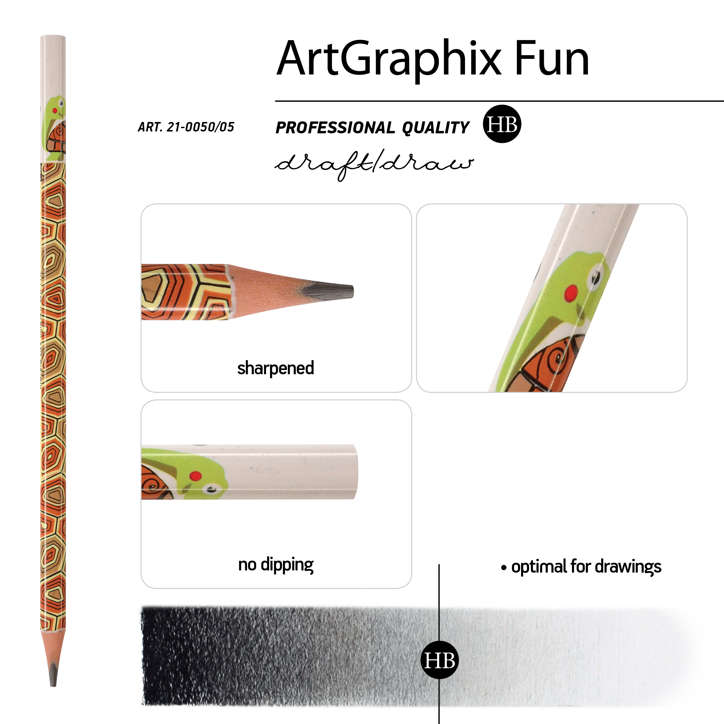 КАРАНДАШ ЧЕРНОГРАФИТОВЫЙ "ArtGraphix. Fun. Черепашка" НВ (пластиковый КАРАНДАШ ЧЕРНОГРАФИТОВЫЙ "ArtGraphix. Fun. Черепашка" НВ (пластиковый