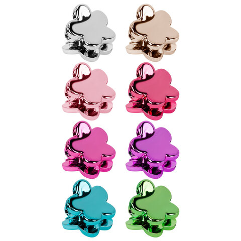 Крабы для волос НАБОР 8 шт., 1 см, зеркальный, MONTE VITA (МОНТЕ ВИТА), 457030 Крабы для волос НАБОР 8 шт., 1 см, зеркальный, MONTE VITA (МОНТЕ ВИТА), 457030